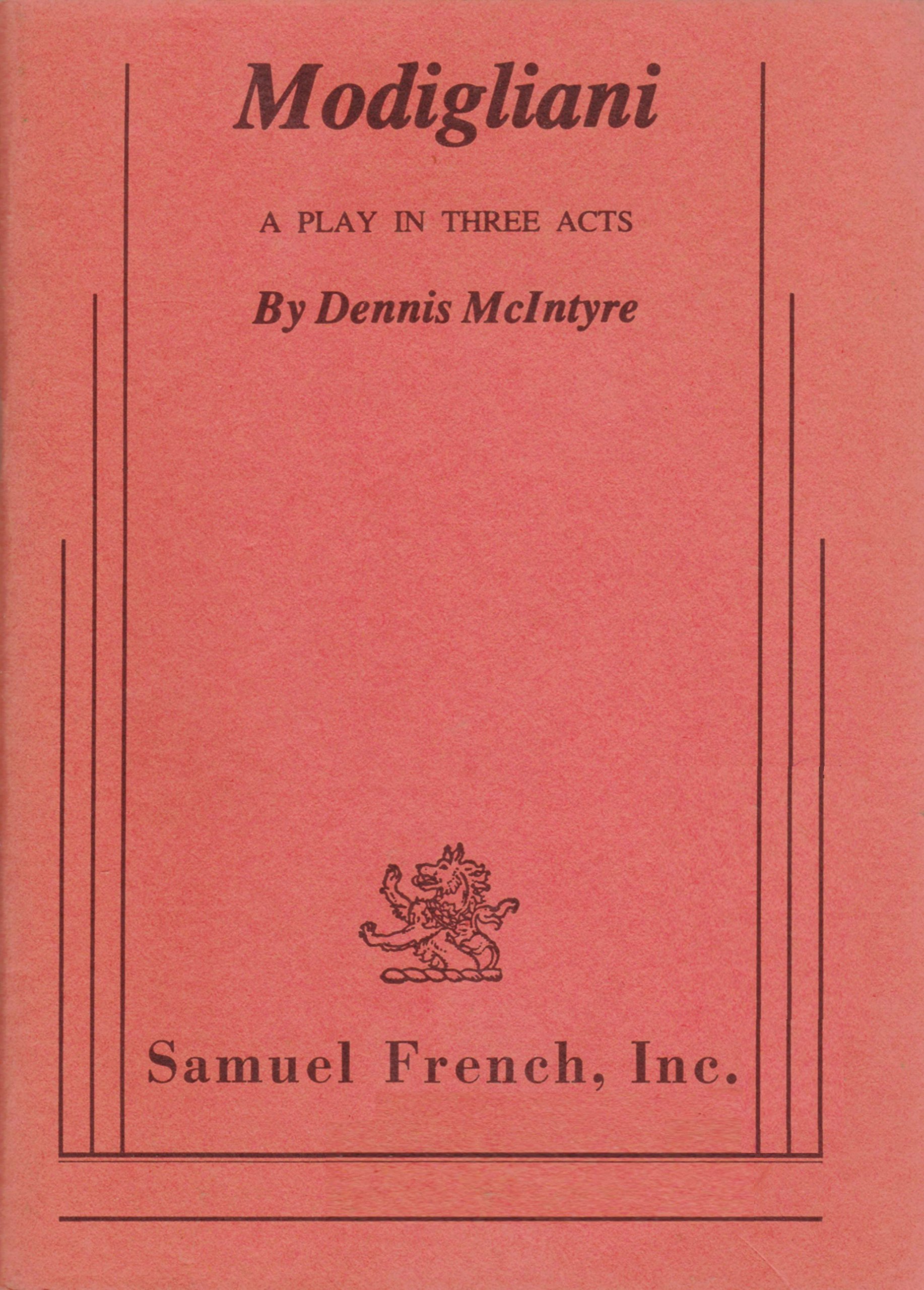 Modigliani: A Play in Three Acts (Paperback)