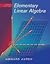Elementary Linear Algebra 10th (tenth) edition