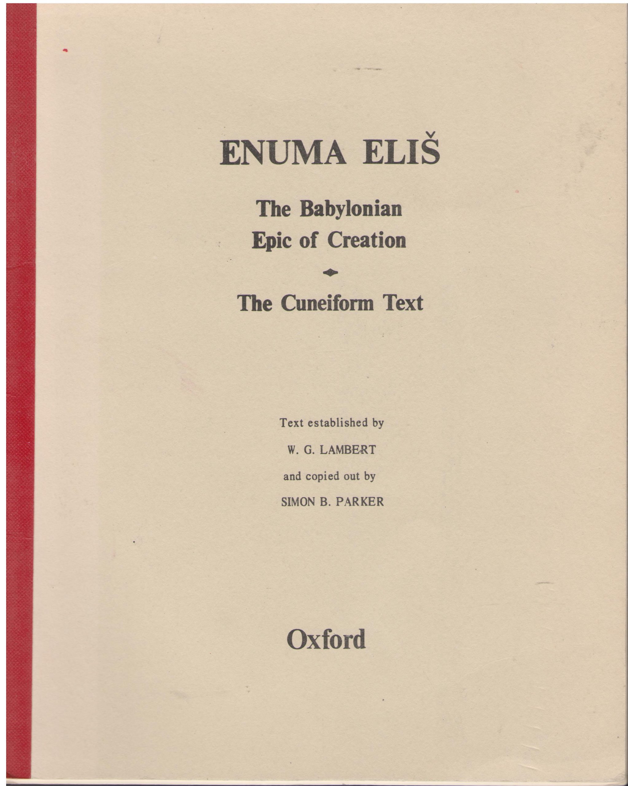 Enuma Elis (Paperback)