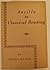 Ancilla to Classical Reading.