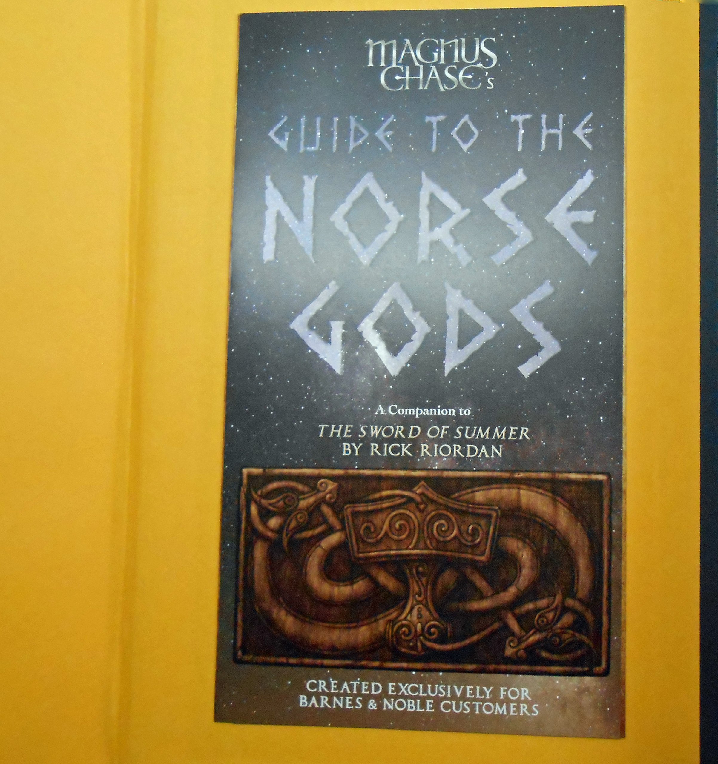 (SIGNED!) Magnus Chase and the Gods of Asgard, Book 1: The Sword of Summer Hardcover