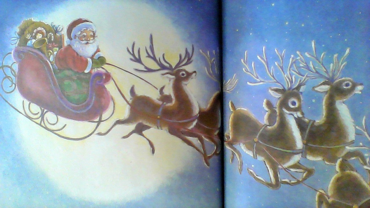 The NIGHT BEFORE CHRISTMAS. A Little Golden Book. 450-10. (Hardcover)