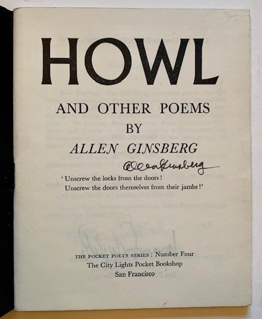 HOWL AND OTHER POEMS: Introduction by William Carlos Williams.