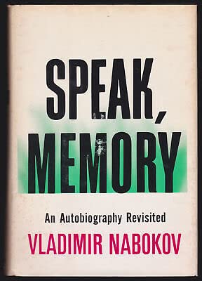 Rare Vladimir Nabokov Speak Memory Autobiography Revisited HC DJ Book Club Ed. 1966 - G. P. Putnam's Sons [Hardcover] Vladimir Nabokov