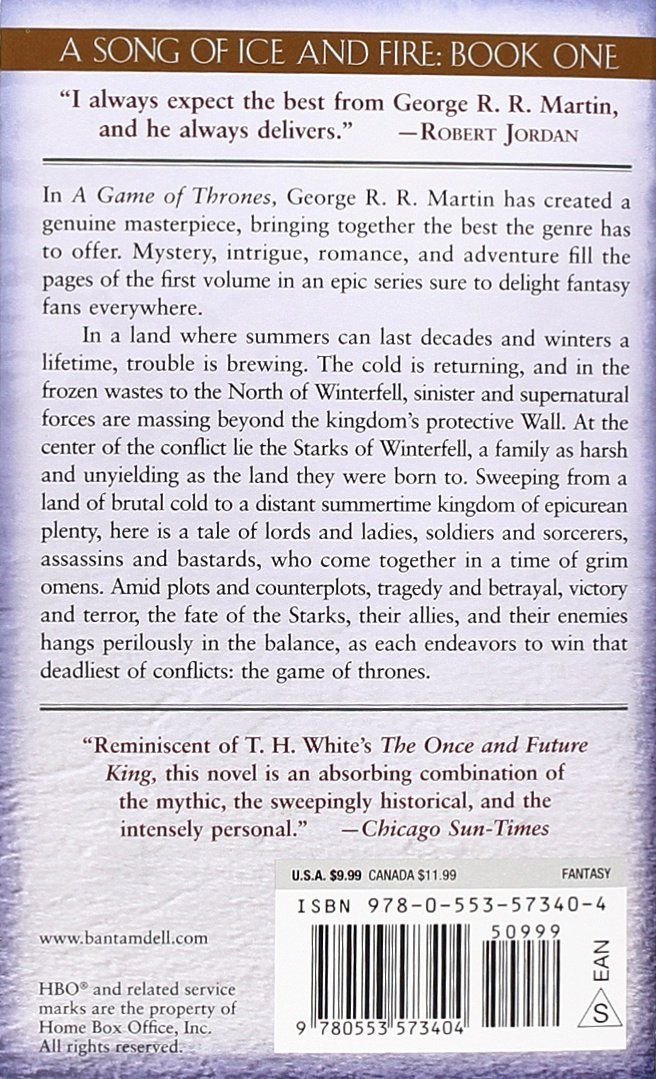 A Game of Thrones by George R.R. Martin