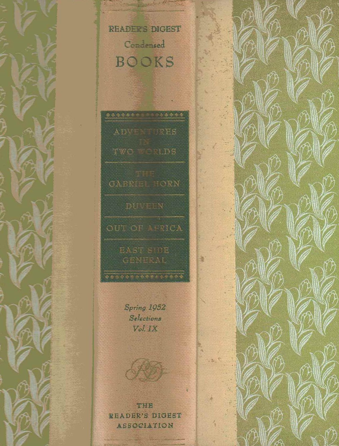 Reader's Digest Condensed Books, Winter 1952 Selections, Volume 8, Spring 1952 Selections, Volume 9, Summer 1952 Selections, Volume 10, Autumn 1952 Selections, Volume 11 ((Complete 4-volume set))