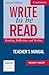 Write to be Read Teacher's ...