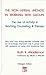 The non-verbal method in working with groups: The use of activity in teaching, counseling & therapy