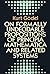 On Formally Undecidable Propositions of Principia Mathematica and Related Systems (Dover Books on Mathematics) by Kurt Godel (1992-04-01)