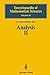Analysis II: Convex Analysis and Approximation Theory (Encyclopaedia of Mathematical Sciences) (v. 2)