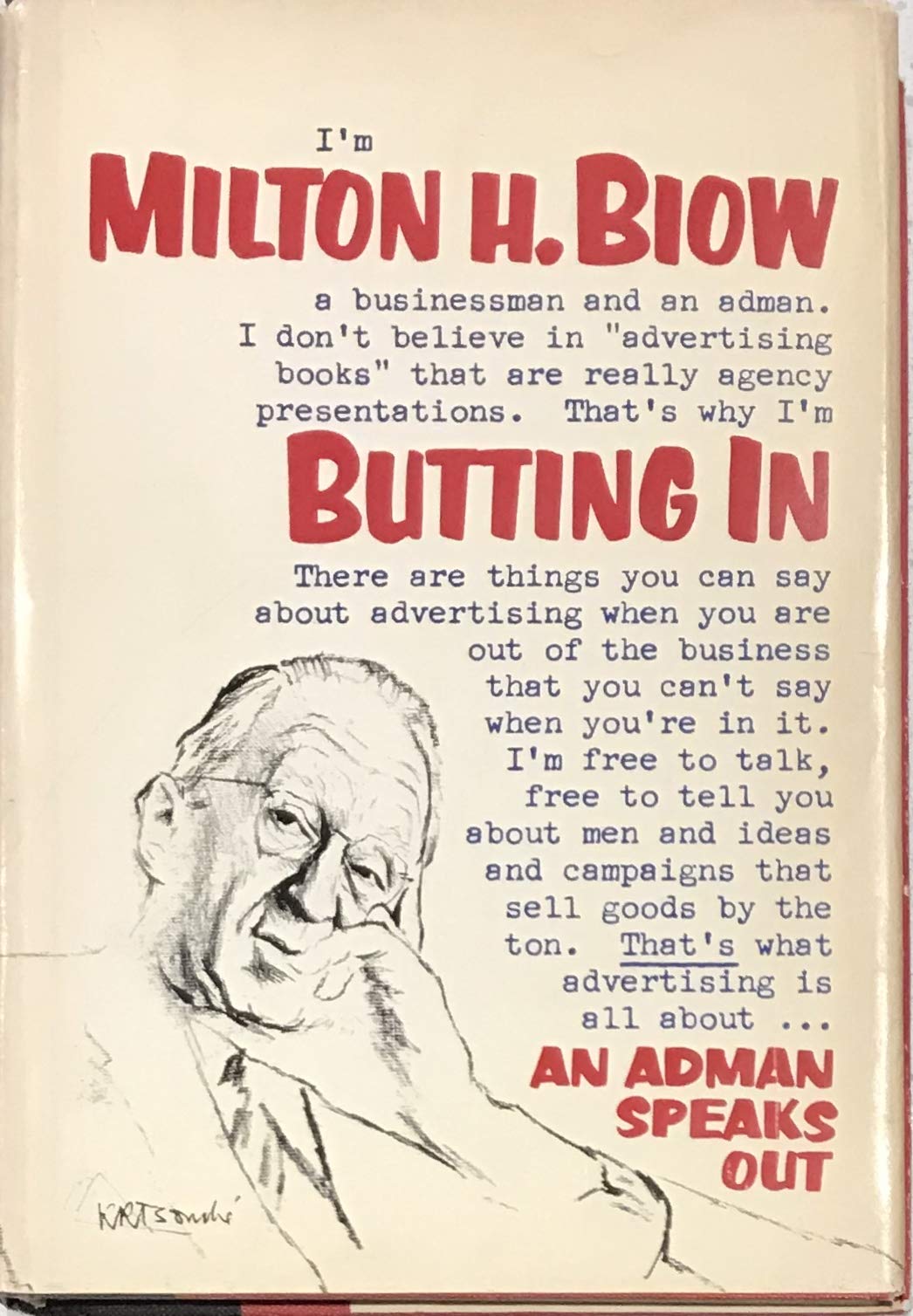 Butting In - An Ad Man Speaks Out (Hardcover)