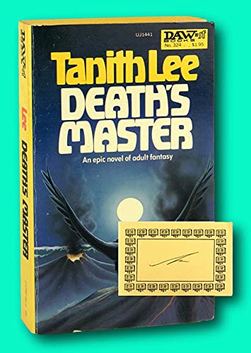 Vtg Tanith Lee / Death's Master / Signed Bookplate / First Edition / DAW, 1979 [Paperback] Tanith Lee