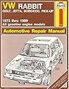 VW Rabbit - Golf, Jetta, Scirocco, Pick-up, 1975 thru 1989 Automotive Repair Manual (Haynes Automotive Repair Manual Series)