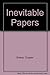 Inevitable Papers (A Star & elephant book) by Cooper Edens (1983-01-03)