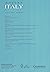 Modern Italy, Journal for t...