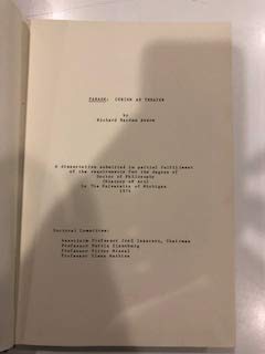 PARADE CUBISM THEATER (Hardcover)