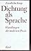 Dichtung als Sprache. Wandl...