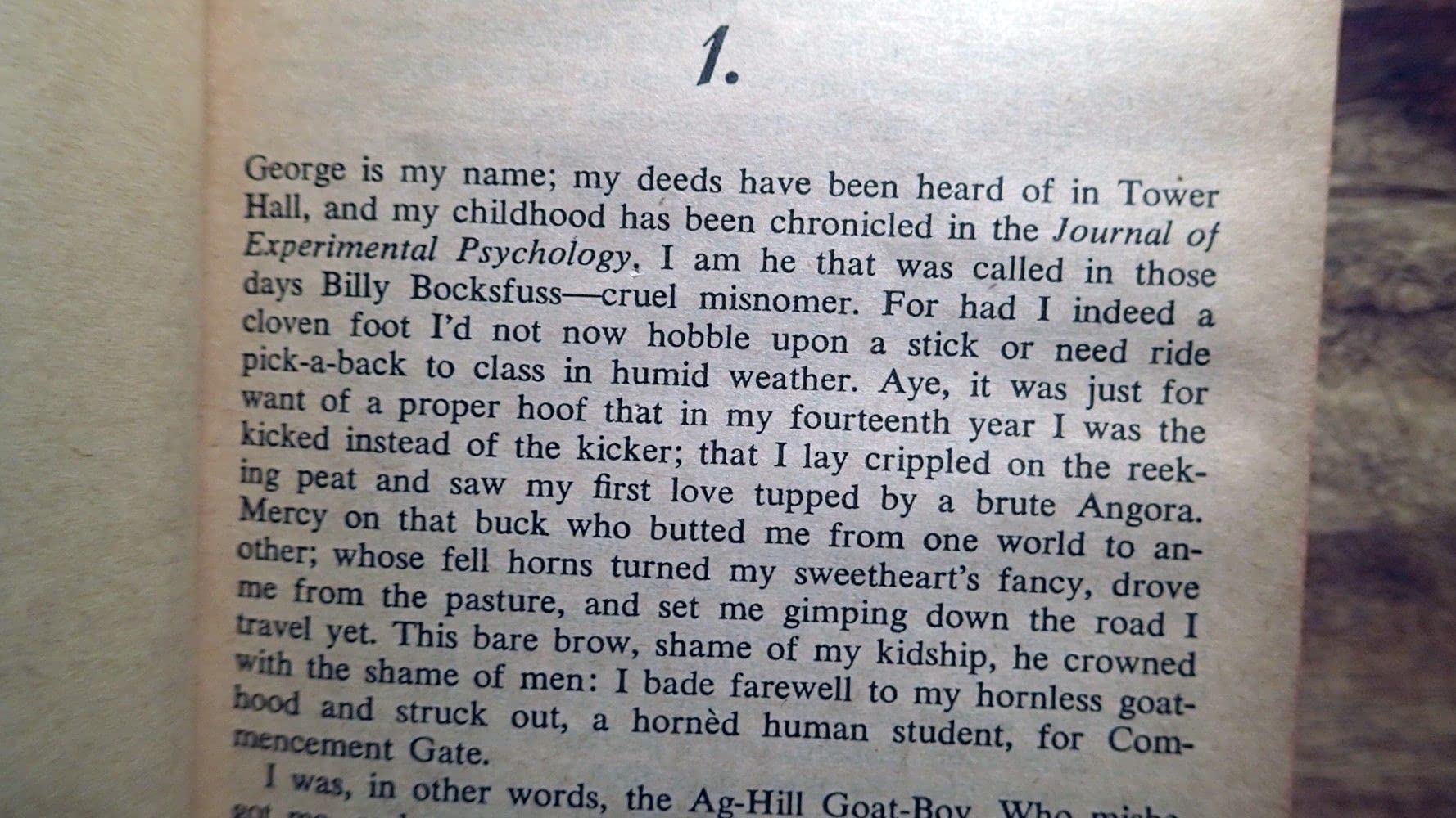 GILES GOAT-BOY, or, THE REVISED NEW SYLLABUS OF GEORGE GILES OUR GRAND TUTOR : Fawcett Crest P1052