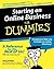 Starting an Online Business For Dummies by Holden, Greg [04 March 2005]