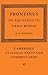 Frontinus: De Aquaeductu Urbis Romae (Cambridge Classical Texts and Commentaries) by R. H. Rodgers (2009-03-09)