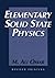 Elementary Solid State Physics: Principles and Applications [Paperback] [1994] (Author) M. Ali Omar