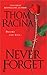 Never Forget by Racina, Thom (August 1, 2002) Mass Market Paperback