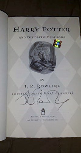 HARRY POTTER AND THE DEATHLY HALLOWS signed by Rowling