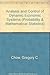 Analysis and Control of Dynamic Economic Systems (Wiley Series in Probability and Statistics - Applied Probability and Statistics Section) by Gregory C. Chow (1975-03-04)