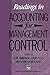 Readings in Accounting for Management Control (Chapman & Hall Series in Accounting and Finance) by David Otley and Kenneth Merchant Clive Emmanuel (1991-01-01)