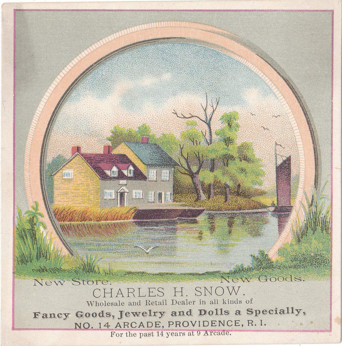 A Circa 1900-1910 Victorian Tradecard for a Jewelry and Doll Dealer from Rhode Island (Paperback)