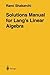 Solutions Manual for Lang's Linear Algebra 1996 edition by Shakarchi, Rami (1996) Paperback