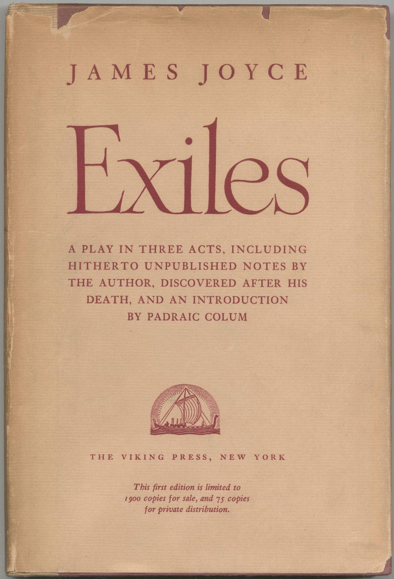 Exiles: A play in three acts