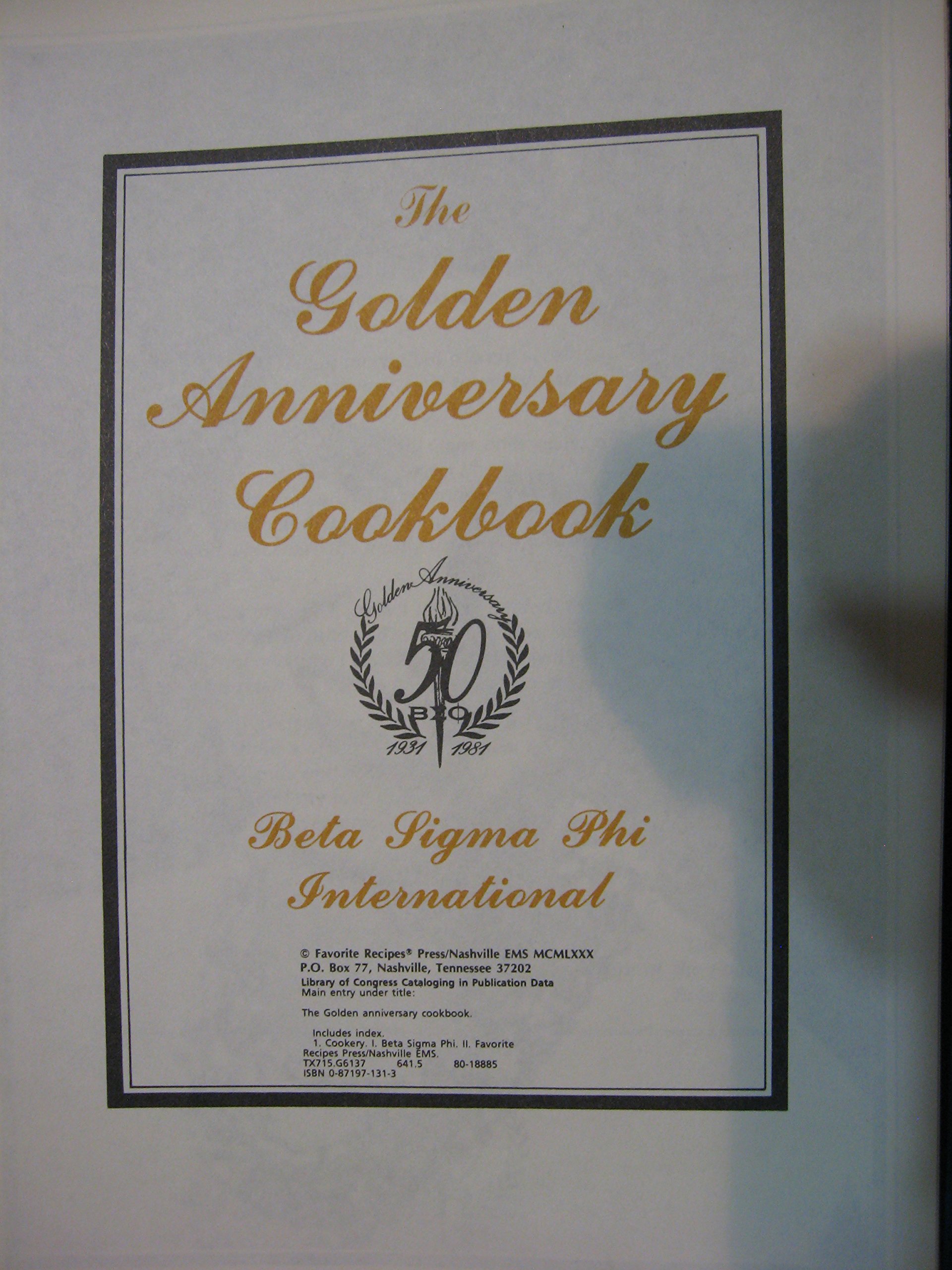 The Golden Anniversary Cookbook (Plastic Comb)