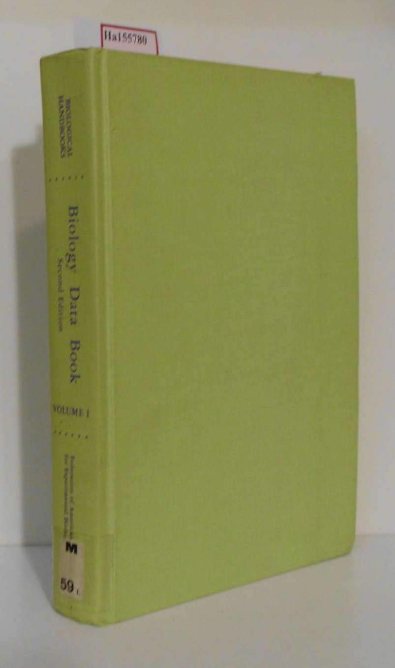 Biology data book, (Biological handbooks)