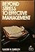 Beyond Stress to Effective Management by Walter H. Gmelch