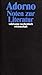 Noten zur Literatur. by Theodor W. Adorno (2003-05-31)