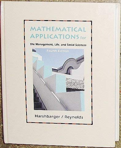 Mathematical Applications for Management Life and Social Sciences (Hardcover)