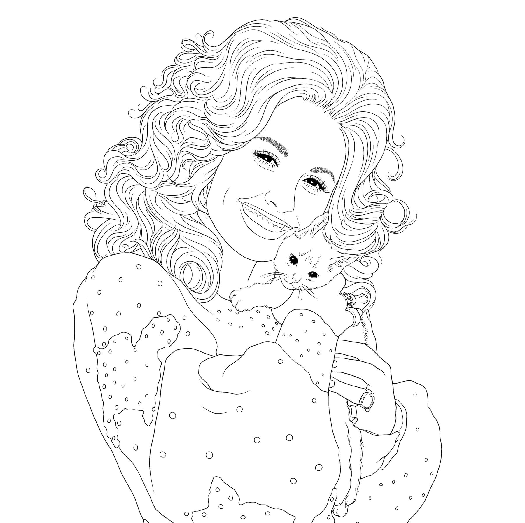 Be a Diamond: Decades of Dolly Parton's Style (An Unofficial Coloring Book) (Dover Adult Coloring Books)