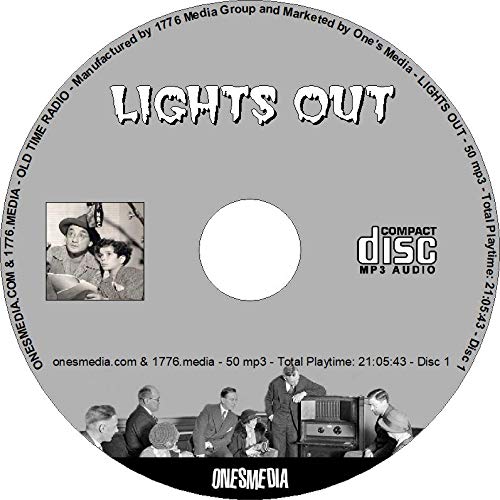 LIGHTS OUT - Old Time Radio - 1 mp3 CD-ROM - 100 Shows. Total Playtime: 43:11:21 (Old Time Radio, Mystery-Horror Series)