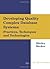 Developing Quality Complex Database Systems: Practices, Techniques and Technologies by Shirley Becker (2000) Hardcover