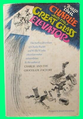 Collectible Roald Dahl CHARLIE AND THE GREAT GLASS ELEVATOR First edition Hardcover DJ Illus
