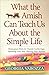 What the Amish Can Teach Us...