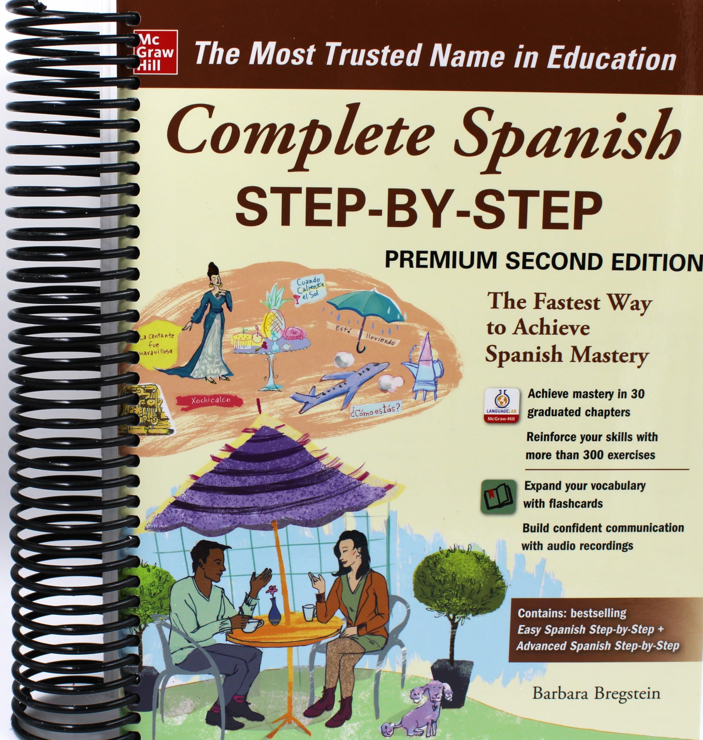 Complete Spanish Step-by-Step, Premium Second Edition [Spiral-bound] Barbara Bregstein (Spiral-bound)
