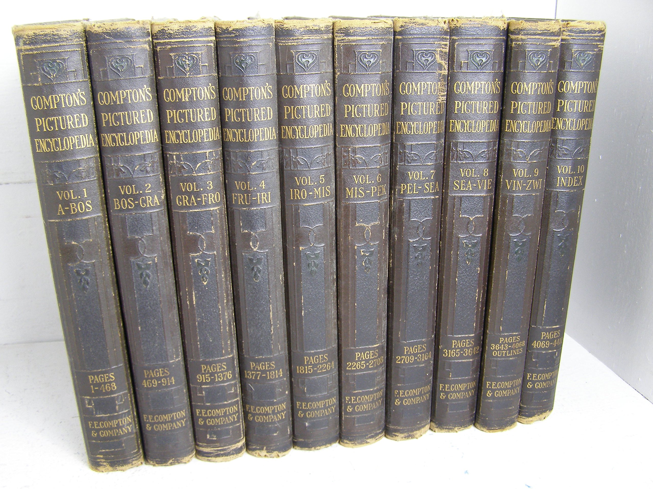 Compton's Pictured Encyclopedia (10 Volume Complete Set)