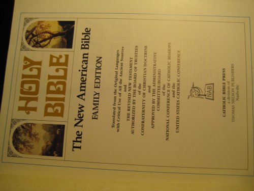 Holy Bible - The New American Bible - Family Edition