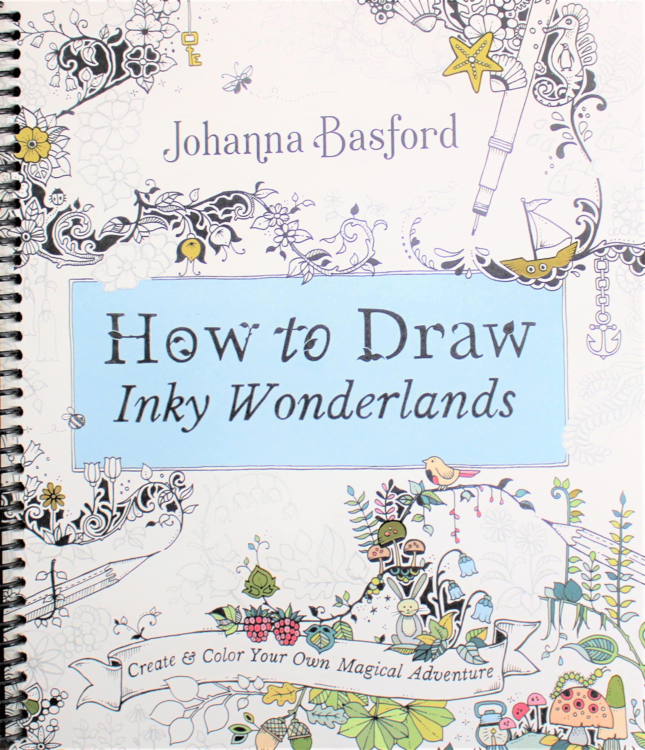 How to Draw Inky Wonderlands (Spiral-bound)