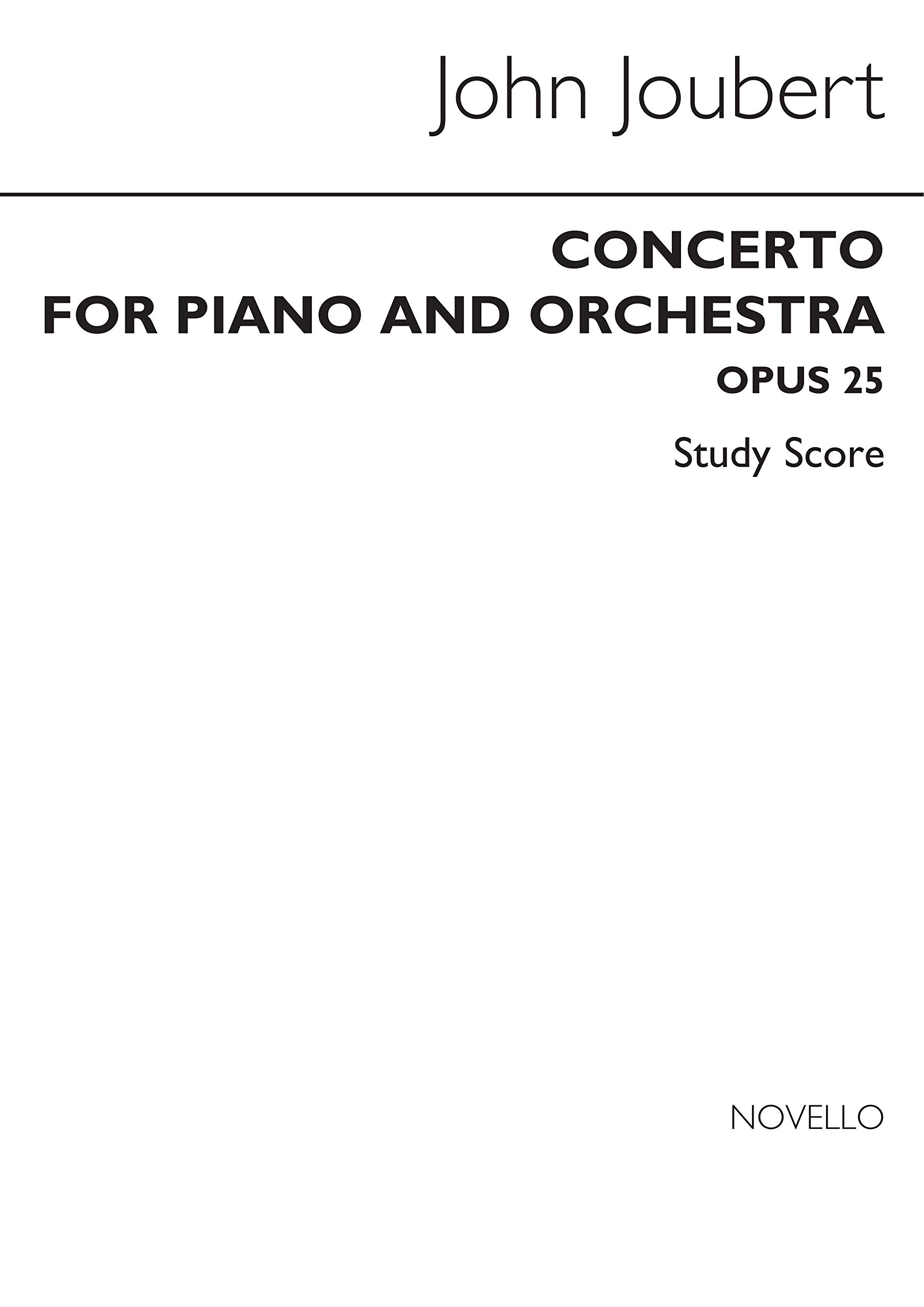 JOUBERT: CONCERTO FOR PIANO & ORCHESTRA (STUDY SCORE) POCHE