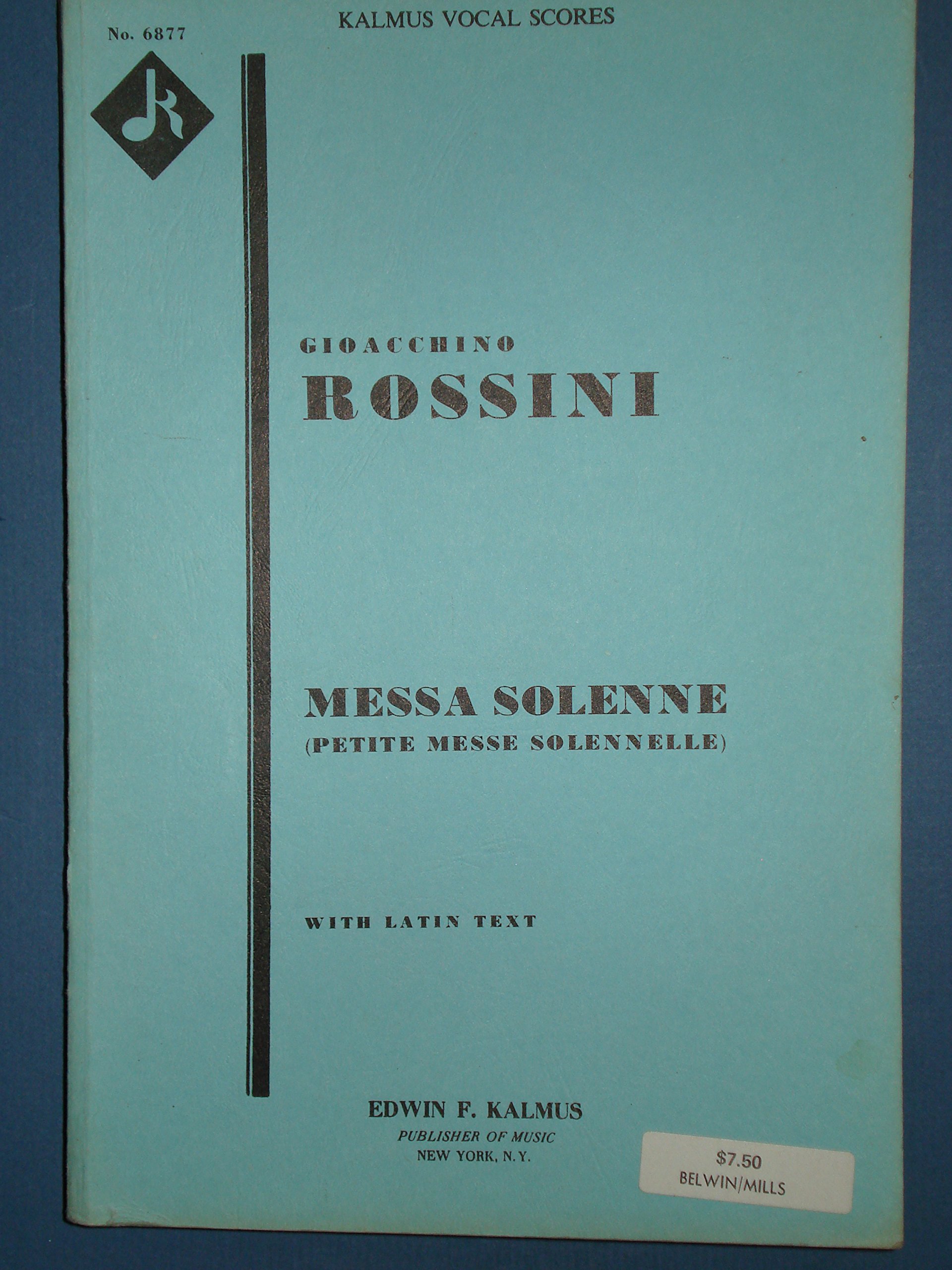 Messa Solonne (Petite Messe Solennelle) Gioacchino Rossini