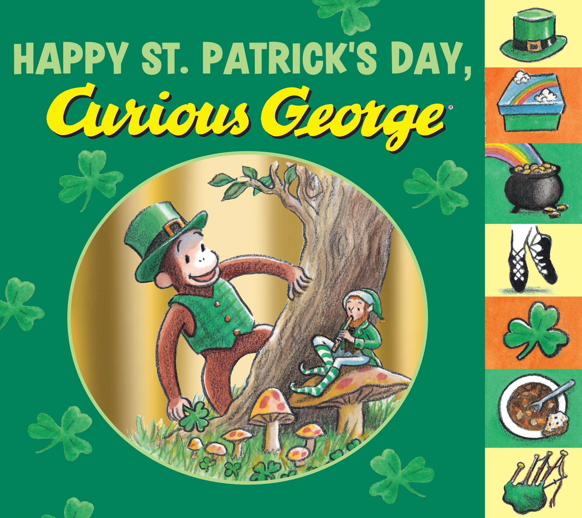 Happy St. Patrick's Day, Curious George (Board Book)