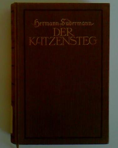 Der Katzensteg (German Edition). 1914 Ex-library Edition. 384 pages